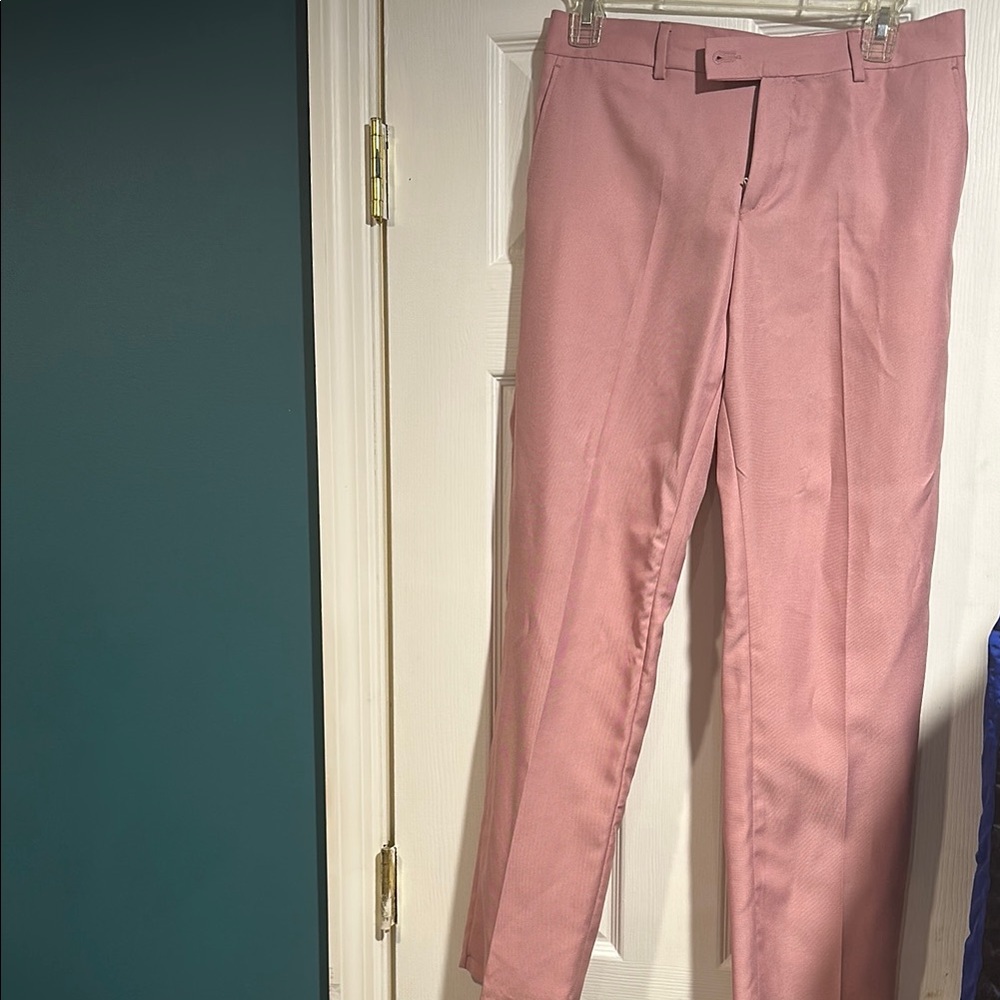 Boy suit Pink Blazer and pants with Floral Accents - Picture 4 of 6